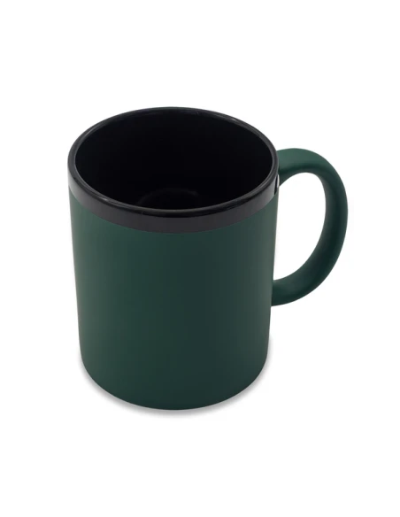Kubek ceramiczny Velluto 350 ml, ciemny zielony