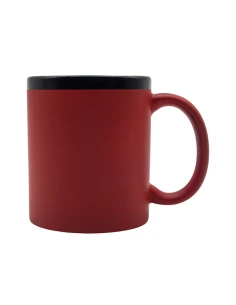 Kubek ceramiczny Velluto 350 ml, czerwony