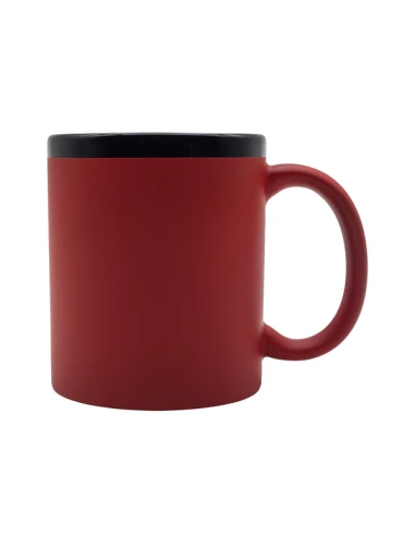 Kubek ceramiczny Velluto 350 ml, czerwony