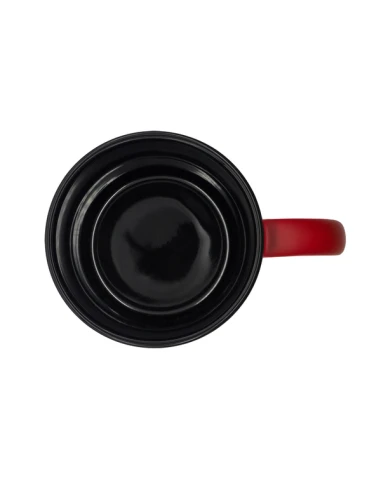 Kubek ceramiczny Velluto 350 ml, czerwony