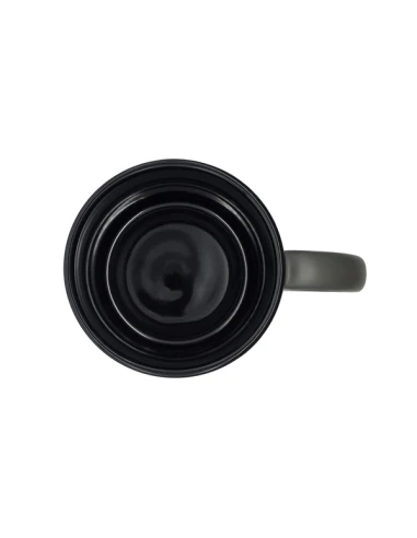 Kubek ceramiczny Velluto 350 ml, szary