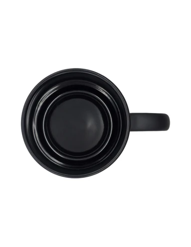 Kubek ceramiczny Velluto 350 ml, czarny