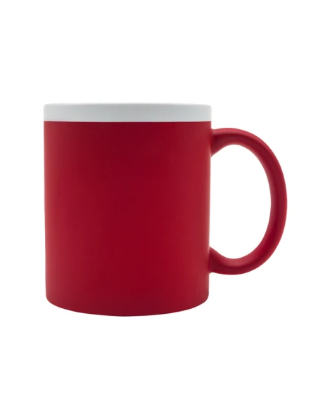 Kubek ceramiczny Velutti 350 ml, czerwony
