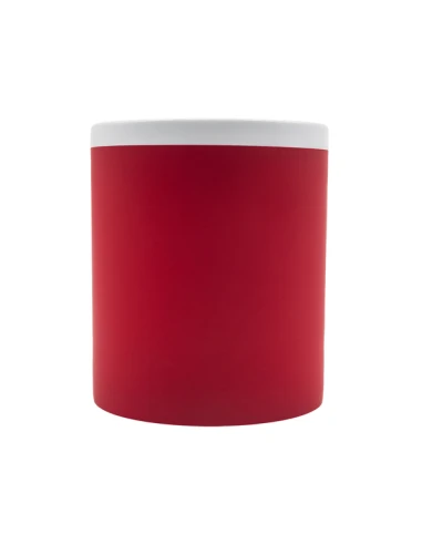 Kubek ceramiczny Velutti 350 ml, czerwony
