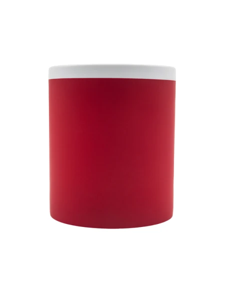 Kubek ceramiczny Velutti 350 ml, czerwony