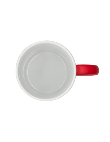 Kubek ceramiczny Velutti 350 ml, czerwony