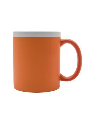 Kubek ceramiczny Velutti 350 ml, pomarańczowy