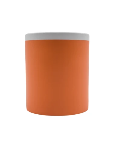 Kubek ceramiczny Velutti 350 ml, pomarańczowy