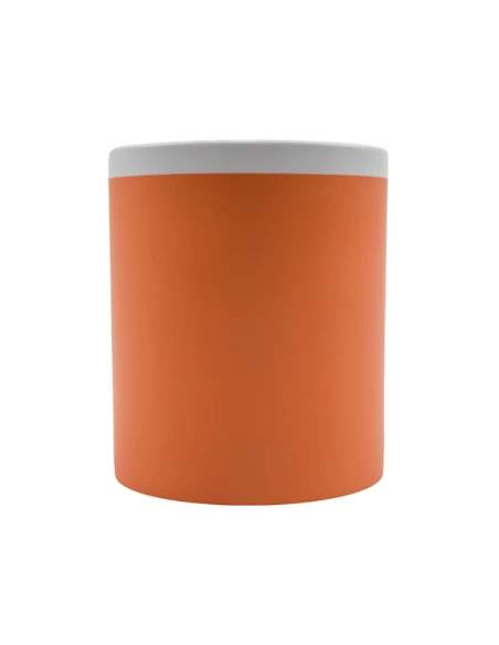 Kubek ceramiczny Velutti 350 ml, pomarańczowy