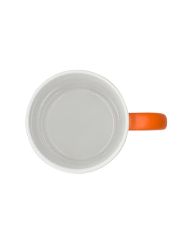 Kubek ceramiczny Velutti 350 ml, pomarańczowy
