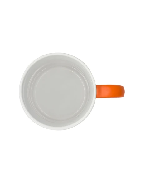 Kubek ceramiczny Velutti 350 ml, pomarańczowy