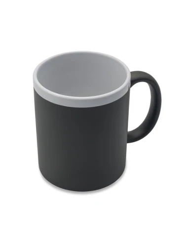Kubek ceramiczny Velutti 350 ml, szary