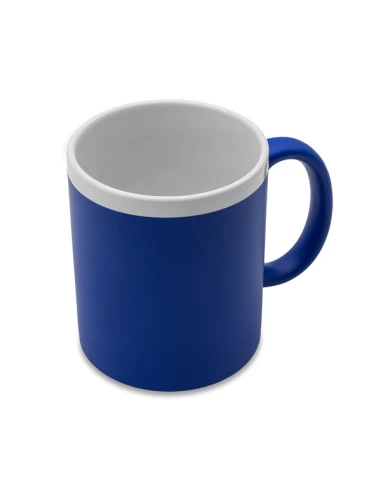 Kubek ceramiczny Velutti 350 ml, niebieski