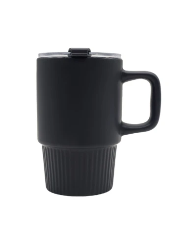Kubek ceramiczny Azzurro 440 ml, czarny