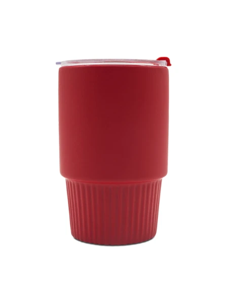 Kubek ceramiczny Azzurro 440 ml, czerwony