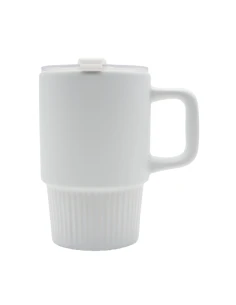 Kubek ceramiczny Azzurro 440 ml, biały