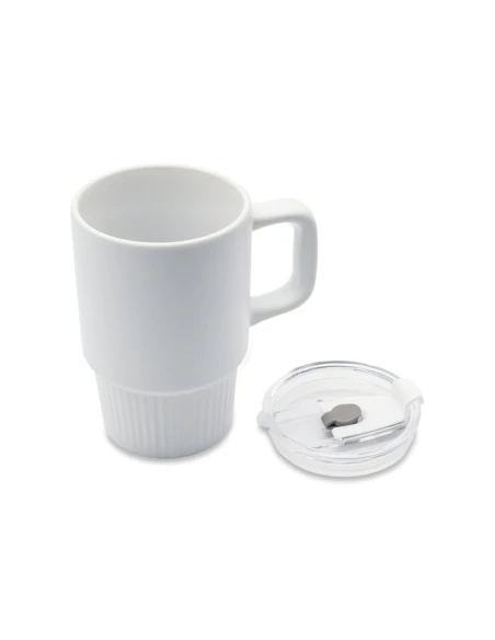 Kubek ceramiczny Azzurro 440 ml, biały