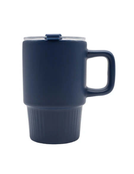 Kubek ceramiczny Azzurro 440 ml, granatowy