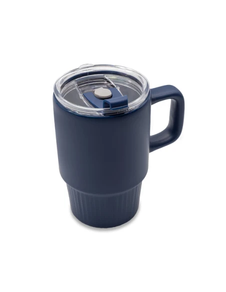 Kubek ceramiczny Azzurro 440 ml, granatowy