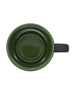 Kubek ceramiczny Esla 345 ml, ciemny zielony 2