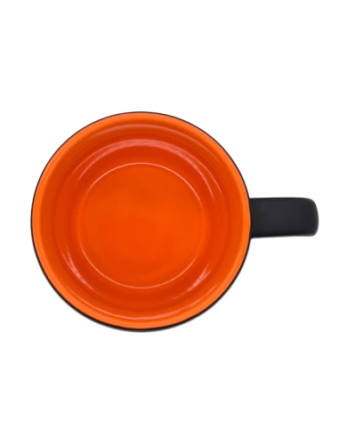 Kubek ceramiczny Esla 345 ml, pomarańczowy