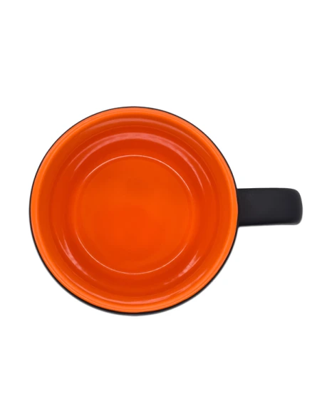 Kubek ceramiczny Esla 345 ml, pomarańczowy
