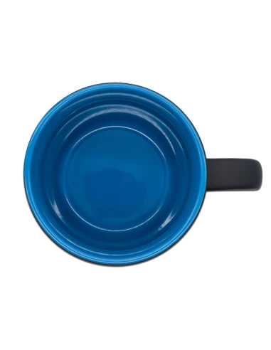 Kubek ceramiczny Esla 345 ml, niebieski