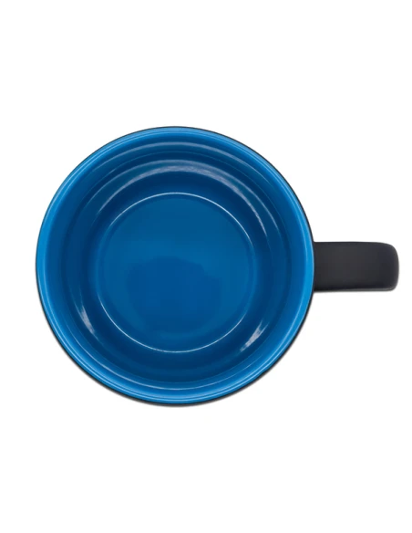 Kubek ceramiczny Esla 345 ml, niebieski