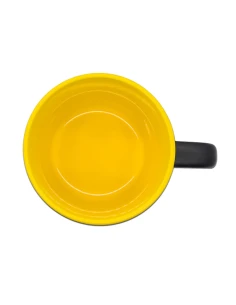 Kubek ceramiczny Esla 345 ml, żółty 2