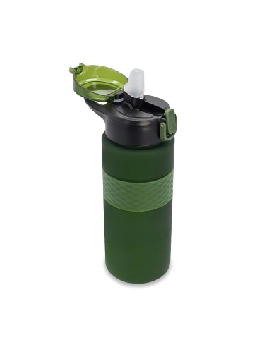Bidon ze słomką Noviq 700 ml, ciemny zielony