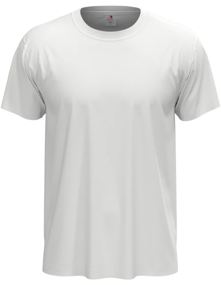 T-shirt unisex 155 g/m2, rozmiar XL – biały