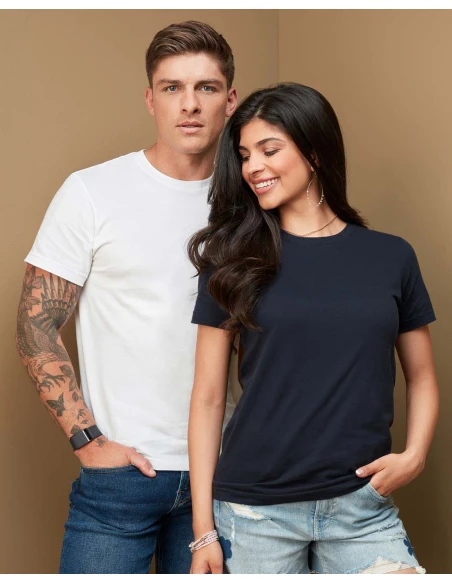 T-shirt unisex 155 g/m2, rozmiar XXL – biały