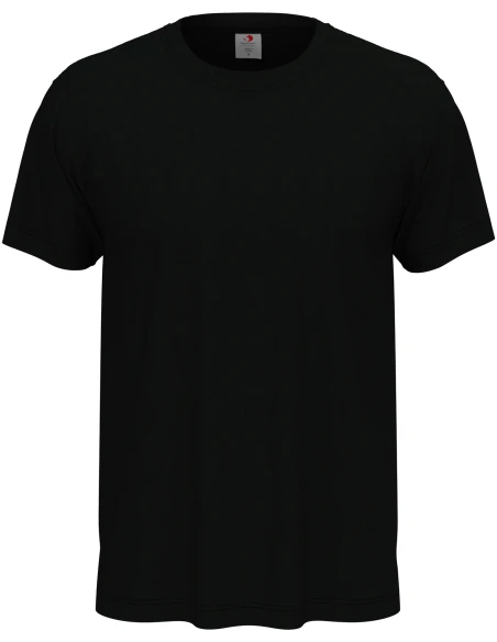 T-shirt unisex 155 g/m2, rozmiar S – czarny