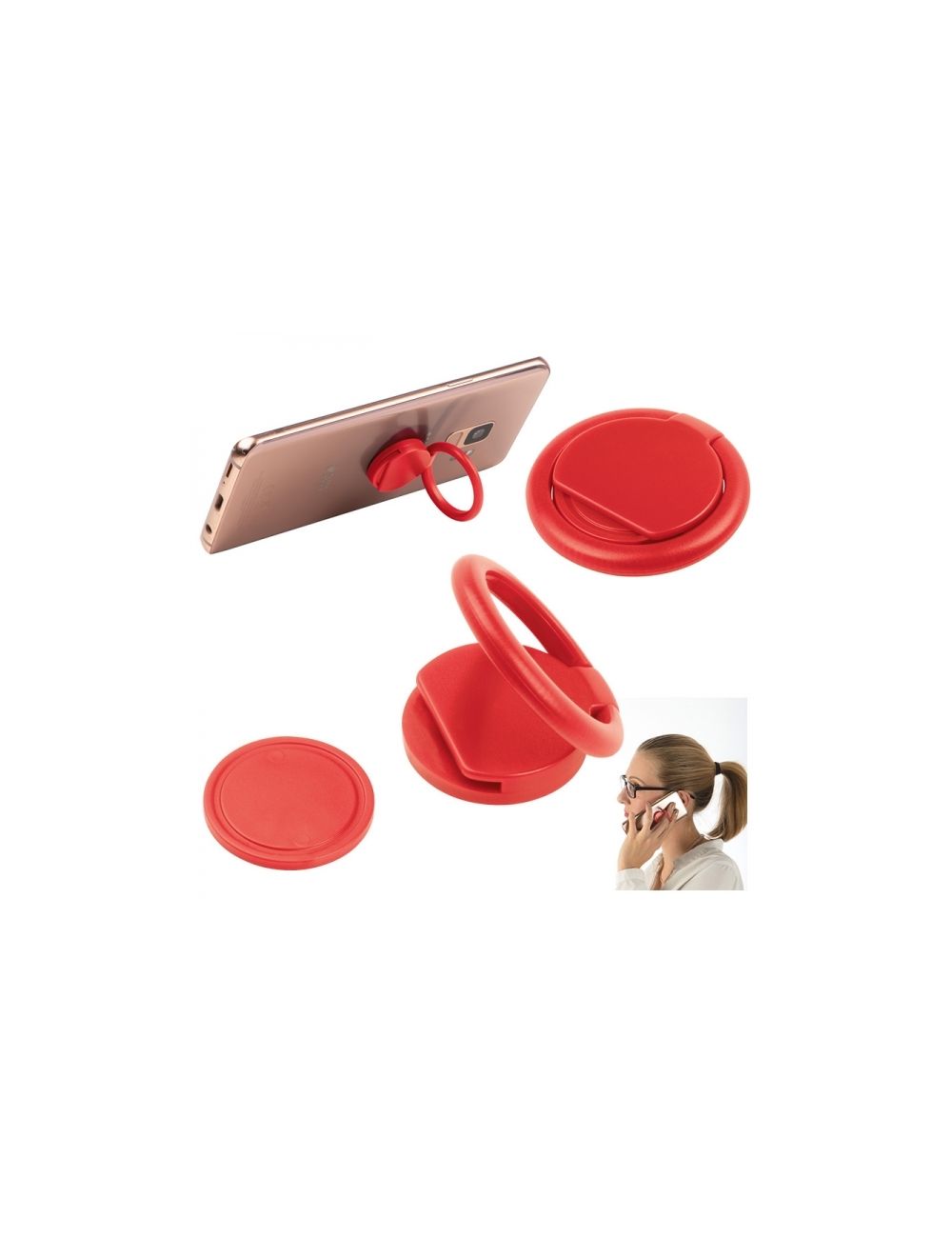 Uchwyt do telefonu plastikowy RED ROSE
