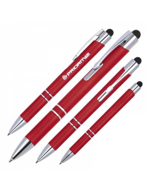 Długopis plastikowy touch pen z podświetlanym logo WORLD
