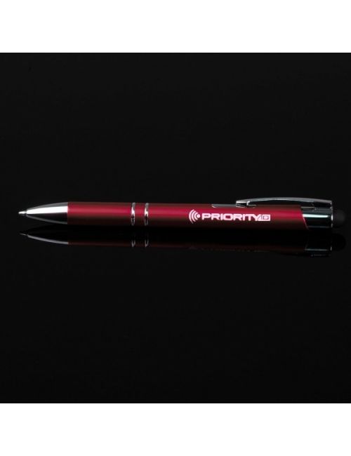 Długopis plastikowy touch pen z podświetlanym logo WORLD