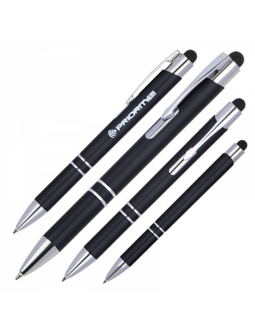 Długopis plastikowy touch pen z podświetlanym logo WORLD