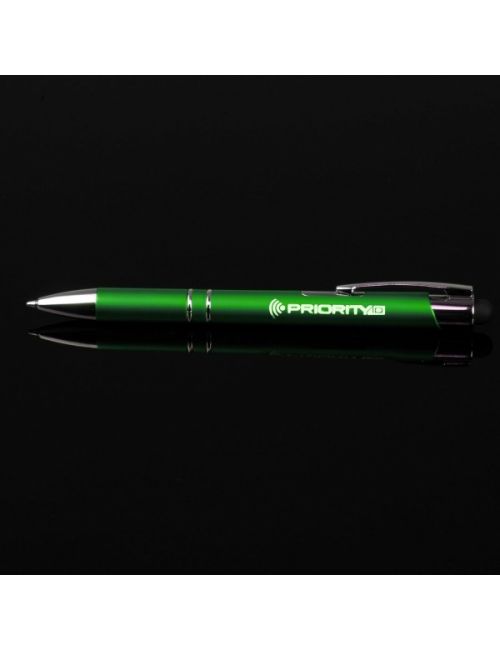 Długopis plastikowy touch pen z podświetlanym logo WORLD