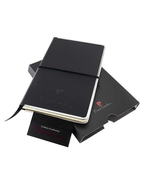 Notes Pierre Cardin Highscribe A5 z metalowymi krawędziami