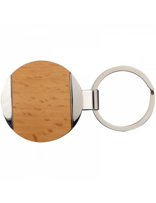 Brelok metalowo-drewniany LANGHAUS