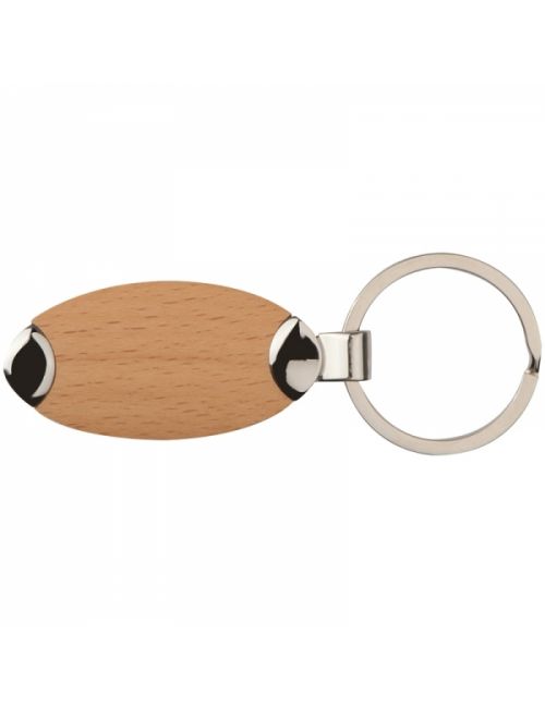 Brelok metalowo-drewniany BALTRUM