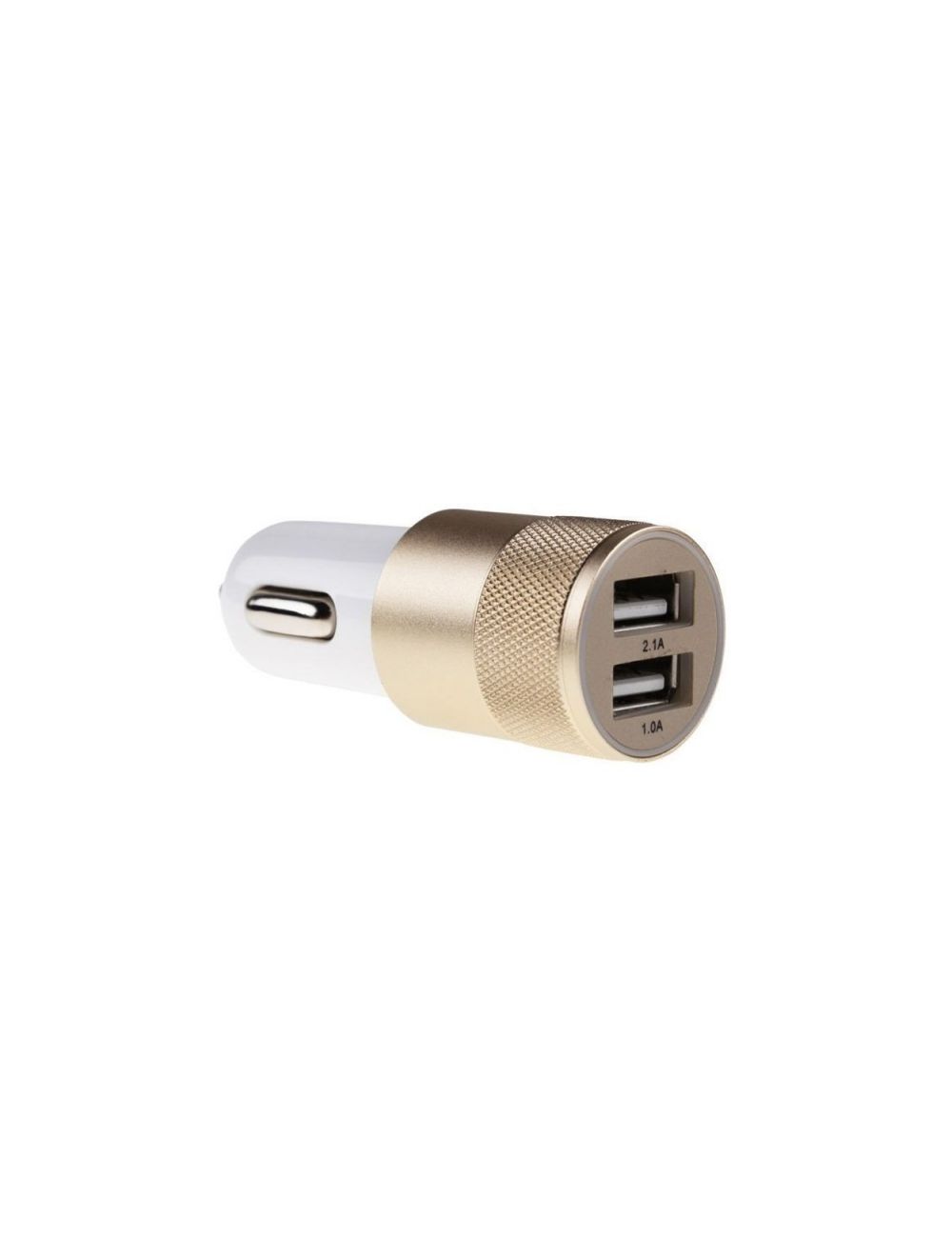 Metalowa ładowarka samochodowa x2 USB