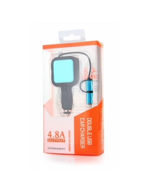 Ładowarka samochodowa ze zwijanym kablem