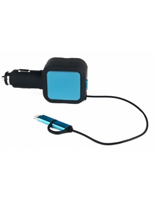 Ładowarka samochodowa ze zwijanym kablem