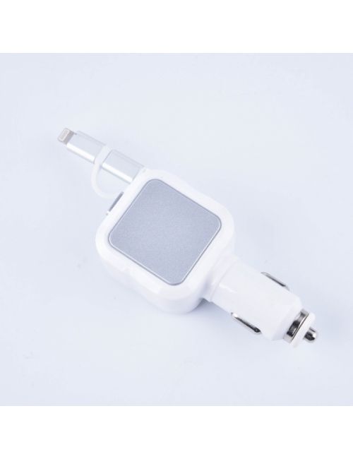 Ładowarka samochodowa ze zwijanym kablem