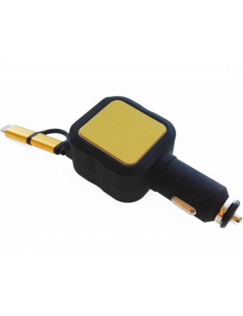 Ładowarka samochodowa ze zwijanym kablem