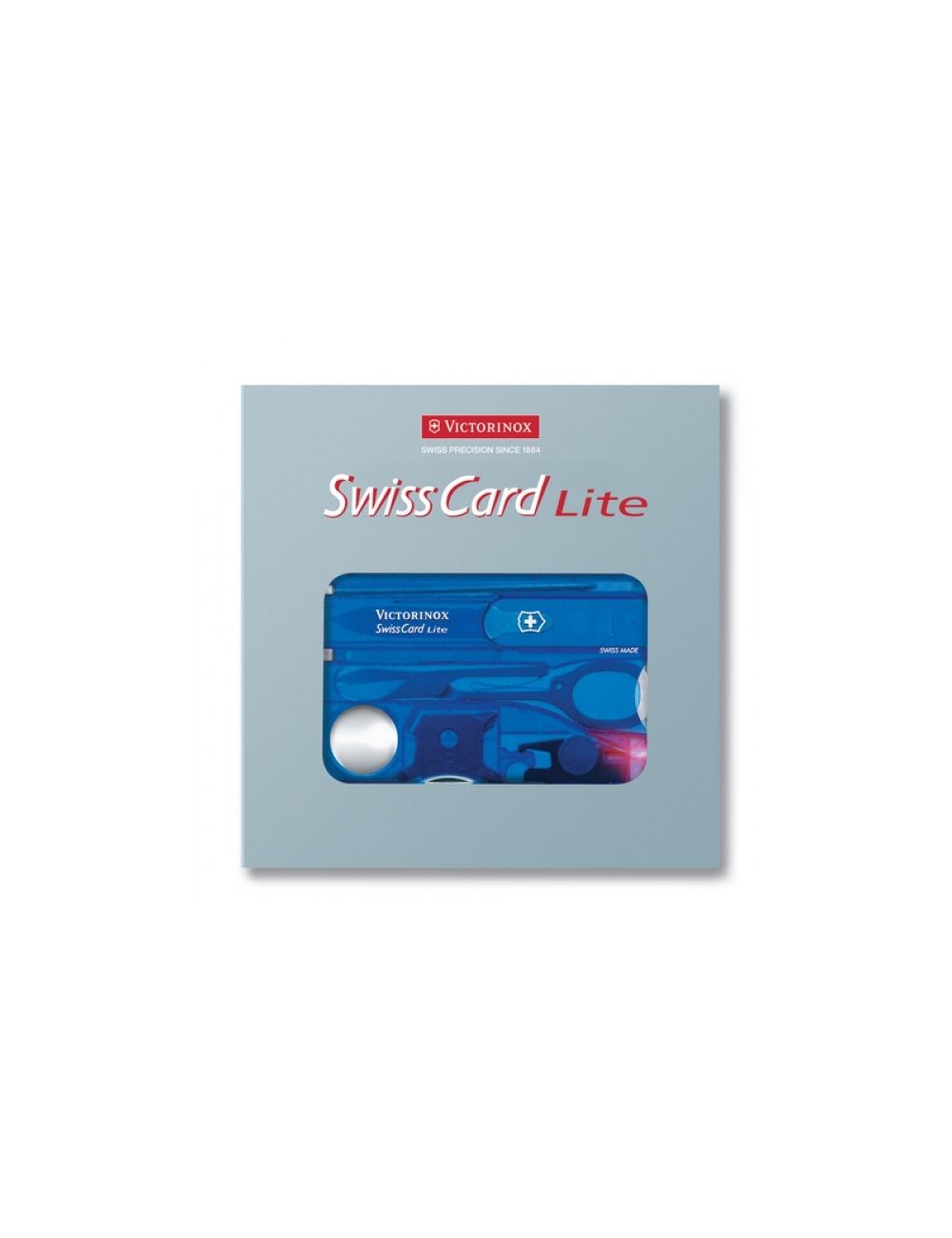 SwissCard Lite niebieski transparentny
