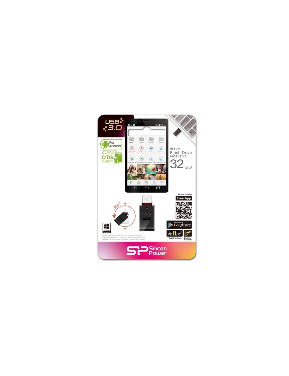 Pendrive Silicon Power OTG Mobile X31 3.0