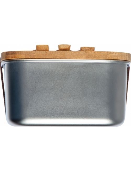 Lunchbox ze stali nierdzewnej z bambusową pokrywką