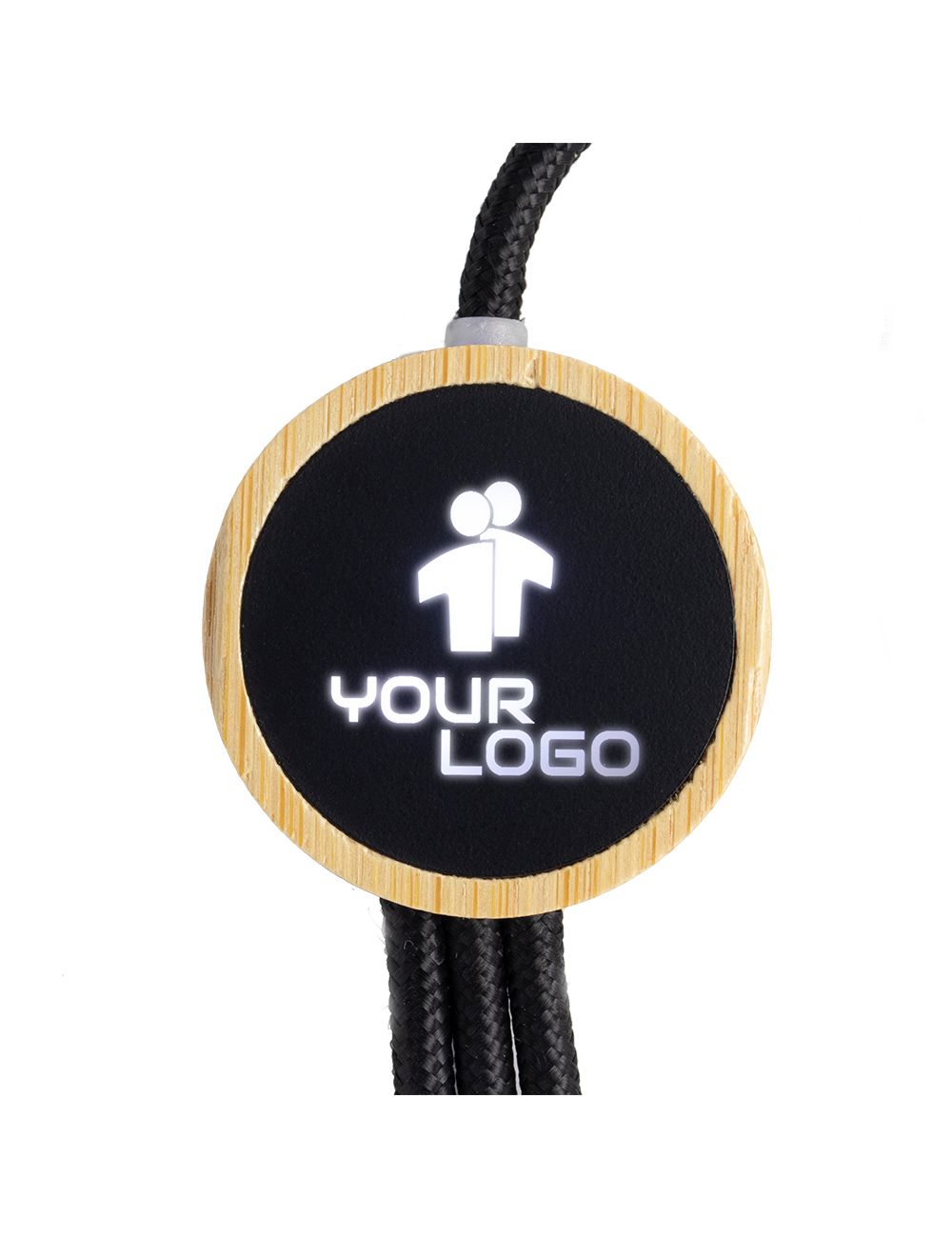 Długi kabel 4w1 z podświetlanym logo w...